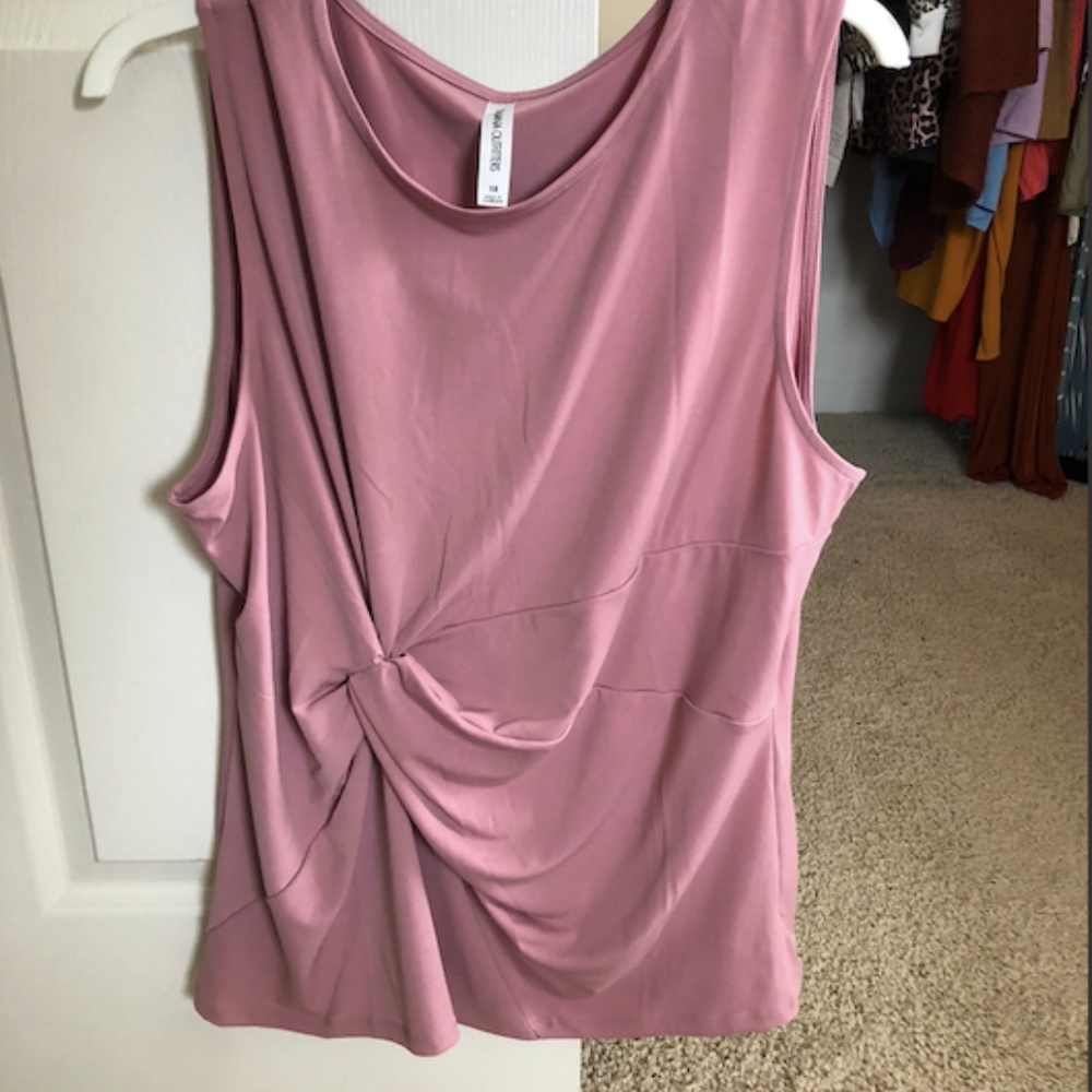 Soft Pink Fit and Flare Blouse